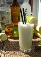 Banana daiquiri cocktail